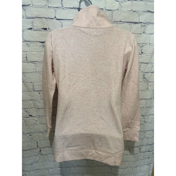 T by Talbots Lot of 2 Pullover Crossover High Neck Textured Cream & Pink Petite - Picture 12 of 13